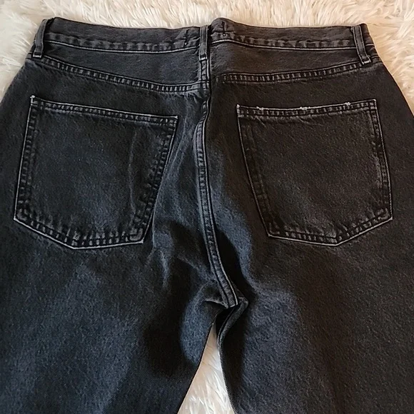 Agolde Los Angeles Black Denim Jeans - Picture 8 of 14